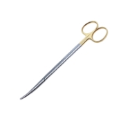 Metzenbaum Scissors, TC, Curved, Blunt Tips, Oval Shanks, Overall Length 7" (180mm) 