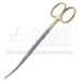 Metzenbaum Scissors, TC, Curved, Delicate, Fine, Blunt Tips, Oval Shanks, Overall Length 5-3/4" (145mm) - 19-132193