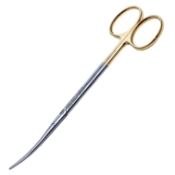 Metzenbaum Scissors, TC, Curved, Delicate, Fine, Blunt Tips, Oval Shanks, Overall Length 5-3/4" (145mm) 