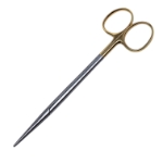 Metzenbaum Scissors, TC, Straight, Delicate, Fine, Blunt Tips, Oval Shanks, Overall Length 6-1/8" (155mm) 