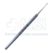 Meyerhoeffer Chalazion Curette, #1, 1.75mm Cup, Straight 31mm Shaft, Flat Handle, Polished Finish, Overall Length 5-1/8" (130mm)  - 5-1892