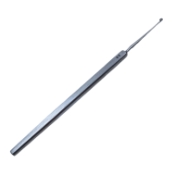 Meyerhoeffer Chalazion Curette, #2, 2mm Cup, Straight 31mm Shaft, Flat Handle, Polished Finish, Overall Length 5-1/8" (130mm)  K3-1020,E0782,08-06104,OP1782,9107E,K3-1020,08-06104,E0782