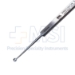 Meyerhoeffer Chalazion Curette, #4, 3.5mm Cup, Straight 31mm Shaft, Flat Handle, Polished Finish, Overall Length 5-1/8" (130mm) - 5-1895