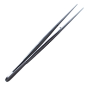 Micro Dressing Forceps, Straight, 1mm Diamond Coated Tips, Flat Serrated Handle, Overall Length 7-3/8" (188mm) 
