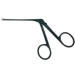 Micro Ear Forceps, Smooth 4.5mm x 0.9mm Jaws, Straight, Fine Model, Ebony Finish, Shaft Length 82mm 