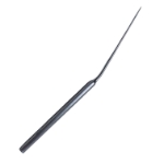 Micro Ear Hook, 90 Degrees Angled Down, 1mm, Shank Side Angled, Overall Length 6" (155mm) 