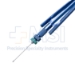 Micro Forceps, Serrated Jaws, 23ga, 0.6mm Tip, Titanium Squeeze Handle Green/Blue - AB86C06-DO