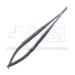 Micro Needle Holder, Curved, Without Lock, 8mm Mid-Screw To Tip, 0.4mm Tips, Overall Length 7" (180mm) - 19.T-B-29-9AI