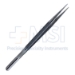 Micro Surgical Forceps, Straight Design, 1mm Diamond Dusted Platform Jaw, Counter Weight, Round Diamond Knurled Handle, Overall Length 7" (178mm) - 766139BOS