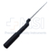 Microdissectomy Dissector Bayonet, Straight, 3mm, Round Offset Gray Aluminum Handle, Overall Length 10" (254mm) - 586132C