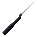 Microdissectomy Dissector Bayonet, Straight, 3mm, Round Offset Gray Aluminum Handle, Overall Length 10" (254mm) 