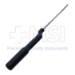 Microdissectomy Dissector Bayonet, Straight, 5mm, Round Offset Gray Aluminum Handle, Overall Length 10" (254mm) - 586133C