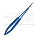 Microsurgical Spring Handled Scissors, Sharp, 10mm Blades, 8mm Diameter Round Diamond Knurled Handle, Overall Length 6" (150mm) - HC2015SL