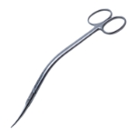 Miller Operating Rectal Scissors, S-Shaped, Bayonet Design, Serrated Blades, Blunt Tips, Overall Length 7" (180mm) 