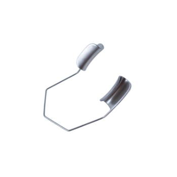 Modified Barraquer Eye Speculum, 15mm Solid Blades, Long Blade, 8mm Deep Blade, 26mm Outside Spread By 10mm Inside Spread, Dull Finish, Overall Length 1-11/16" (43mm) 