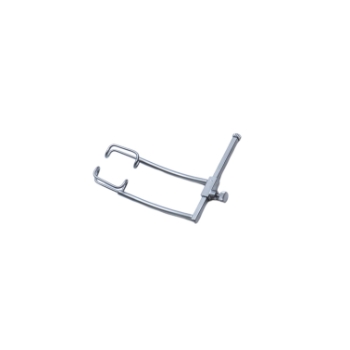 Murdoch Eye Speculum, Large, Size 3, Lock Screw, Round Open-Wire Blades, Curved Slightly Upward, Blade Length 15mm, Spread 27mm, Overall Depth 2" (51mm) 1686997,11/2/6518,K1-5407