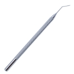Nagahara Phaco Chopper, For Use In LH, Angled 45 Degrees, Flat Interior Cutting Edge, 10mm Bend To Tip, 1.5mm 60 Degrees Long Cutting Edge, Round Knurled Handle, Overall Length 4-1/2" (114mm) AE2517,AE-2517,2517E,92-2517,AE-2517