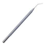 Nagahara Phaco Chopper, Angled, Use In Left Hand, RH Dominant Surgeon, 10mm Bend To Tip, 0.9mm Inferior Cutting Edge, Serrated Handle, Overall Length 4-1/2" (115mm) 08-14502,E0578 L
