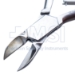Nail Nipper, Stainless Steel, Concave Blade, V Spring, Flip Lock, Overall Length 5-1/2" (140mm) - 296312J
