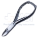 Nail Nipper, Stainless Steel, Concave Blade, V Spring, Flip Lock, Overall Length 5-1/2" (140mm) - 296312J