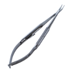 Needle Holder, Curved, With Lock, Medium 9mm Jaws, Large Round Knurled Handle, Overall Length 5-3/8" (136mm) 1062248,May-08,K6-3620,08-02118,E3797