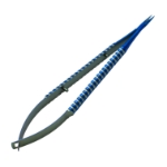 Needle Holder, Titanium, Straight, Medium 9mm Jaws, Without Lock, Round Handle, Overall Length 5-1/4" (136mm) 