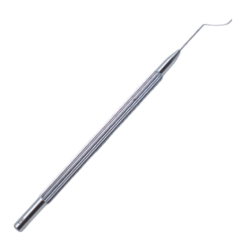 Neuhann Nucleus Divider, Single Ended, Reverse Curved Spatula Tip, Longitudinal Handle 584332,11/4/3499,K3-2388