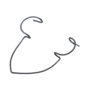 Nevyas Speculum, V-Shaped End, Round Open Wire Blades, Blade Length 16mm, Spread 31mm, Overall Length 1-7/8" (47mm) 1565007,11/2/6184,K1-5073