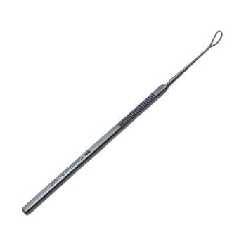 New Orleans Eye Ear Lens Loop, 5mm Wide x 10mm Long Oval Loop, Flat Handle, Overall Length 5-3/8" (136mm) K3-4030,E0664,08-04307,3739E,K3-4030,K3-4030
