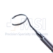 Nichamin Fixation Degree Gauge, 14mm Fixed C Style Head, 8mm Cut Out, Very Fine Teeth, 10 Degrees Markings, Round Knurled Stainless Steel Handle, Overall Length 4" (102mm) - 5-0123