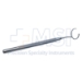Nichamin Fixation Degree Gauge, 14mm Fixed C Style Head, 8mm Cut Out, Very Fine Teeth, 10 Degrees Markings, Round Knurled Stainless Steel Handle, Overall Length 4" (102mm) - 5-0123