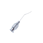 Nichamin Hydrodissection Cannula, 27ga, Unique Flattened Tip Vaulted, Working Length 7/8" (22mm), Bend To Tip 12mm, Overall Length 1" (25mm) 