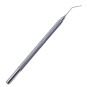 Nichamin Quick Chopper, Angled 10mm Bend To Tip, 1mm Tip, Eye Shaped Wedge, Cutting Edge Right Hand Dominant, Use Left Hand, Stainless Steel, Overall Length 4-1/2" (114mm) 08-14530