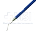 Nichamin Titanium Quick Chopper, Eye-Shaped Wedged Cutting Edge, Angled Tip, Angled 10mm from Bend to Tip, Left Hand Dominant, For Use In Right Hand, Round Knurled Handle, Overall Length 4-1/2" (114mm) - 16-5154-L-R