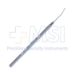 Nightingale Capsule Curette, Angled, 1.75mm Diameter Semi Sharp Ring, 10mm Tip To Bend, Round Knurled Handle, Overall Length 4-3/4" (120mm) - 11-4-2211