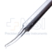 Nordan Colibri Forceps, Colibri Style Tips, 0.12mm, 1 x 2 Teeth, Flattened Round Knurled Handle, Dull Finish, Alignment Pin, Overall Length 4-1/4" (104mm) - 5-4298