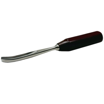Novo-Bach Gouge, Curved, 10mm Wide Head, Phenolic Handle, Overall Length 10" (250mm) 