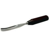 Novo-Bach Gouge, Curved, 15mm Wide Head, Phenolic Handle, Overall Length 10" (250mm) 
