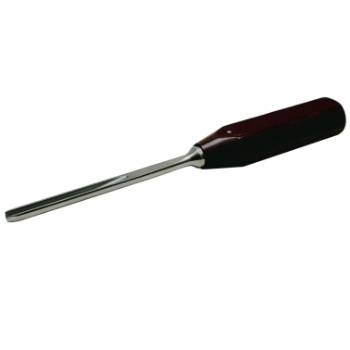 Novo-Bach Gouge, Curved, 5mm Wide Head, Phenolic Handle, Overall Length 10" (250mm) 