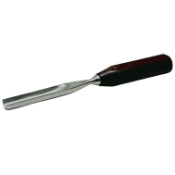 Novo-Bach Gouge, Straight, 15mm Wide Head, Phenolic Handle, Overall Length 10" (250mm) 