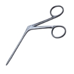 Noyes Ear Forceps, Straight, 8mm Serrated Jaw, Working Length 3-1/2" (87mm), Overall Length 5 1/2'' (140mm) 