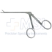 Noyes Nasal Tissue Forceps, 1 x 2 Teeth, 14mm x 4mm Serrated Jaw, Working Length 4 1/3" (110mm), Overall Length 6 7/8'' (175mm) - 232-D00-11