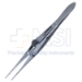 O'Connor-Elschnig Fixation Forceps, Straight Shafts, Heavy Elschnig Teeth, Serrated Flat Handle, Slide Style Lock Polished Finish, Overall Length 4-1/4" (109mm) - 5-3367