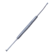OConnor Scleral Depressor-Marker, 3mm Teardrop Shape End, 1.5mm Gass Marker End, Serrated Flat Handle, Polished Finish, Overall Length 5-1/4" (134mm) 1574317,May-10,E5109