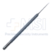 Olk Retinal Pick, Angled 150 Degrees, 0.5mm Tip, Round Knurled Handle, Dull Finish, Overall Length 4-7/8" (123mm) - 5-1710