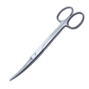 OR Scissors, Curved, Sharp/Blunt, Overall Length 5-1/2" (140mm) 