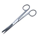 Operating Scissors, Straight, Sharp/Blunt Tips, Overall Length 5-3/4" (146mm) 