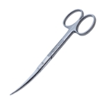 Operating Scissors, Curved, Sharp Tips, Overall Length 5" (127mm) 