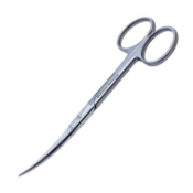 Operating Scissors, Curved, Sharp Tips, Overall Length 5" (127mm) 