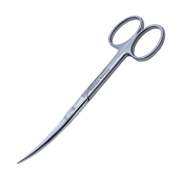 Operating Scissors, Curved, Sharp Tips, Overall Length 5" (127mm) 